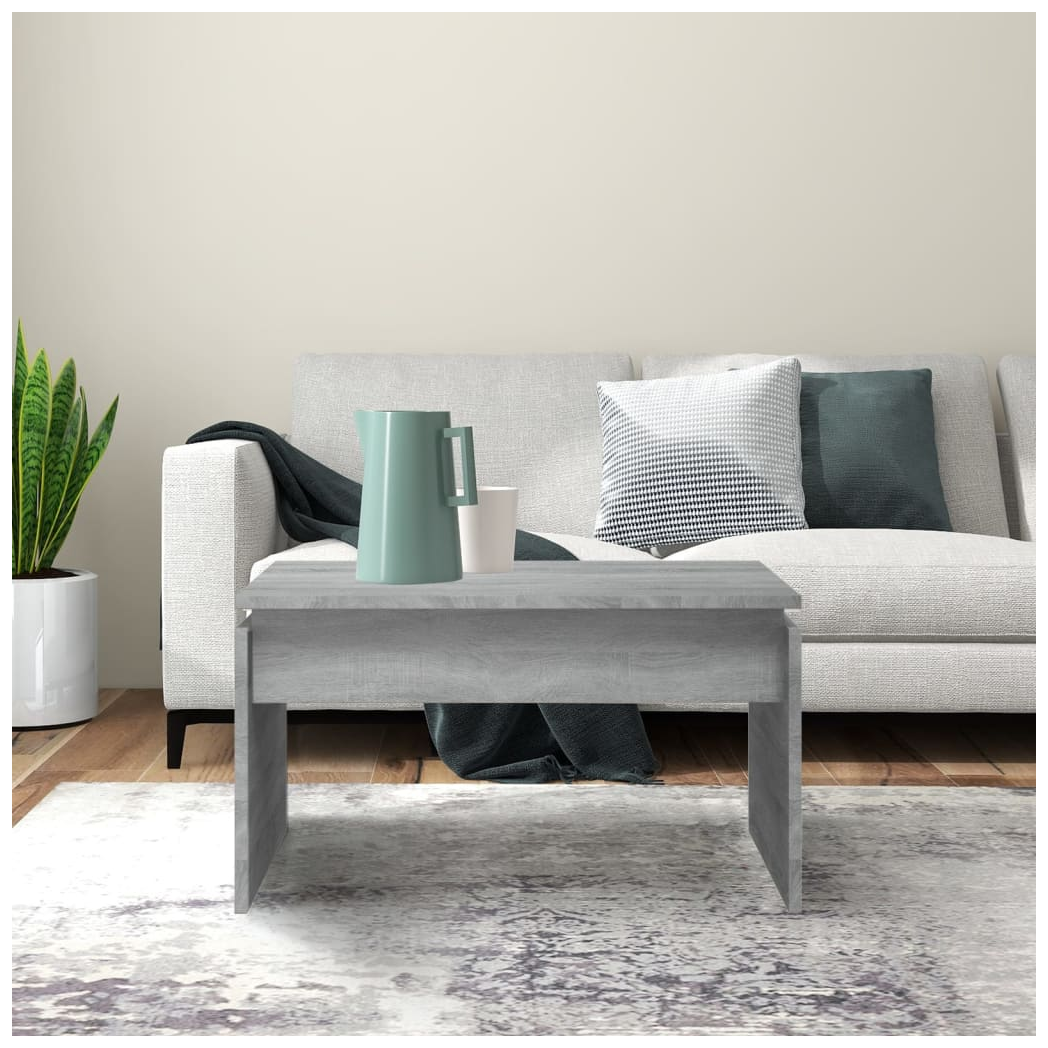 Coffee Table Grey Sonoma 68x50x38 cm Engineered Wood