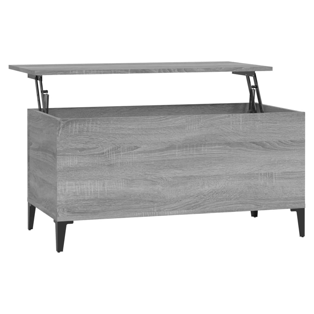 Coffee Table Grey Sonoma 90x44.5x45 cm Engineered Wood