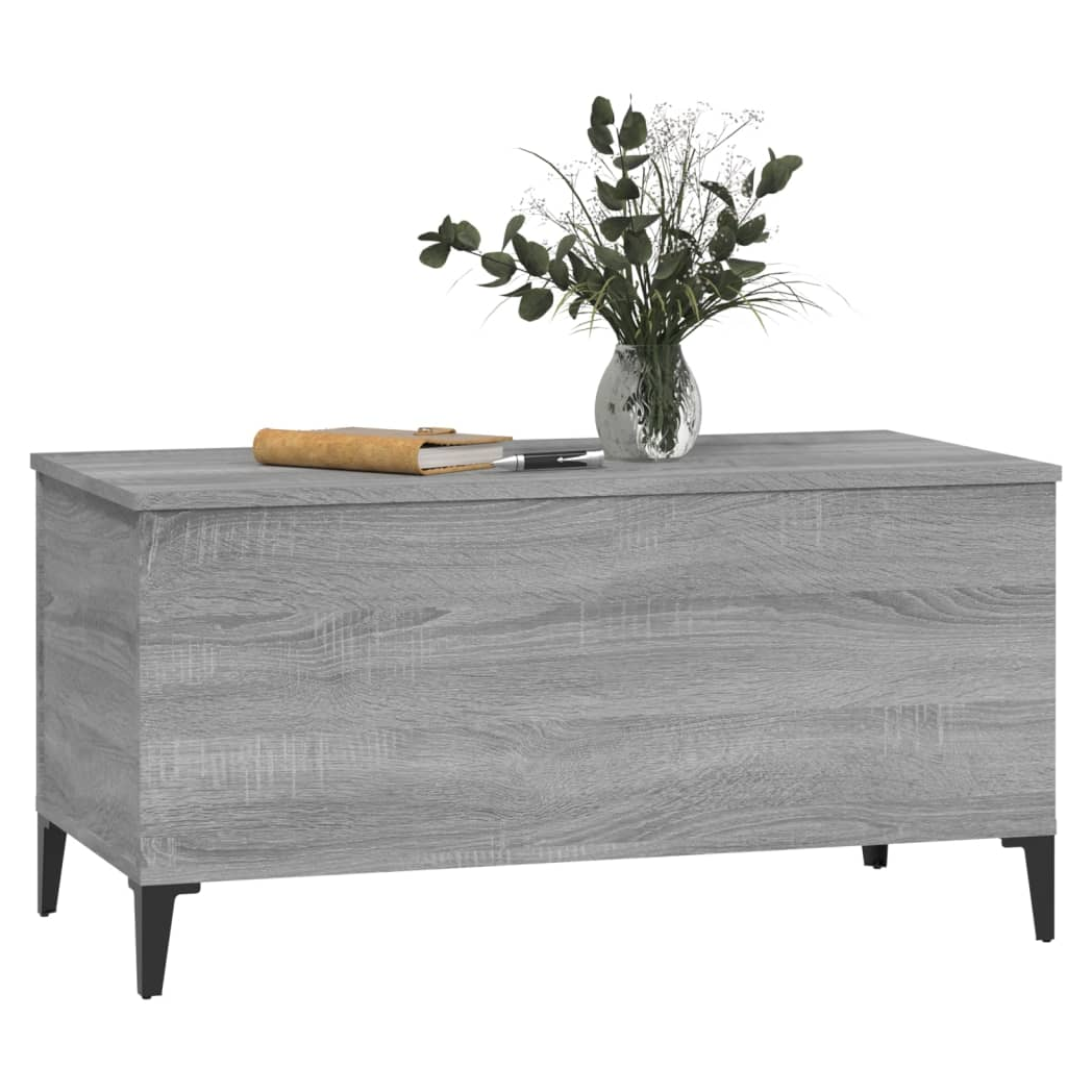 Coffee Table Grey Sonoma 90x44.5x45 cm Engineered Wood