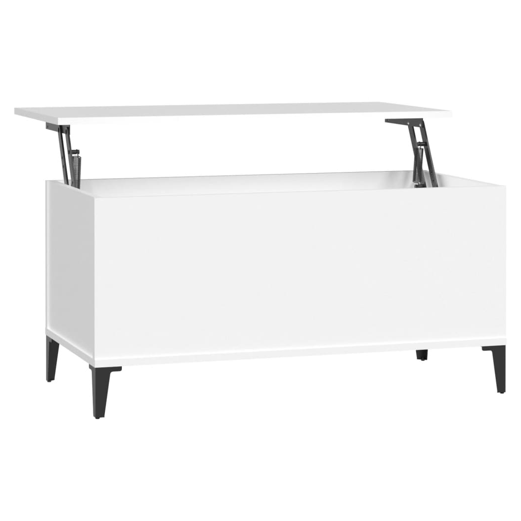 Coffee Table White 90x44.5x45 cm Engineered Wood