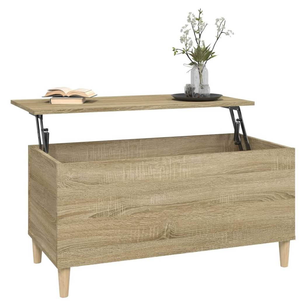 Coffee Table Sonoma Oak 90x44.5x45 cm Engineered Wood