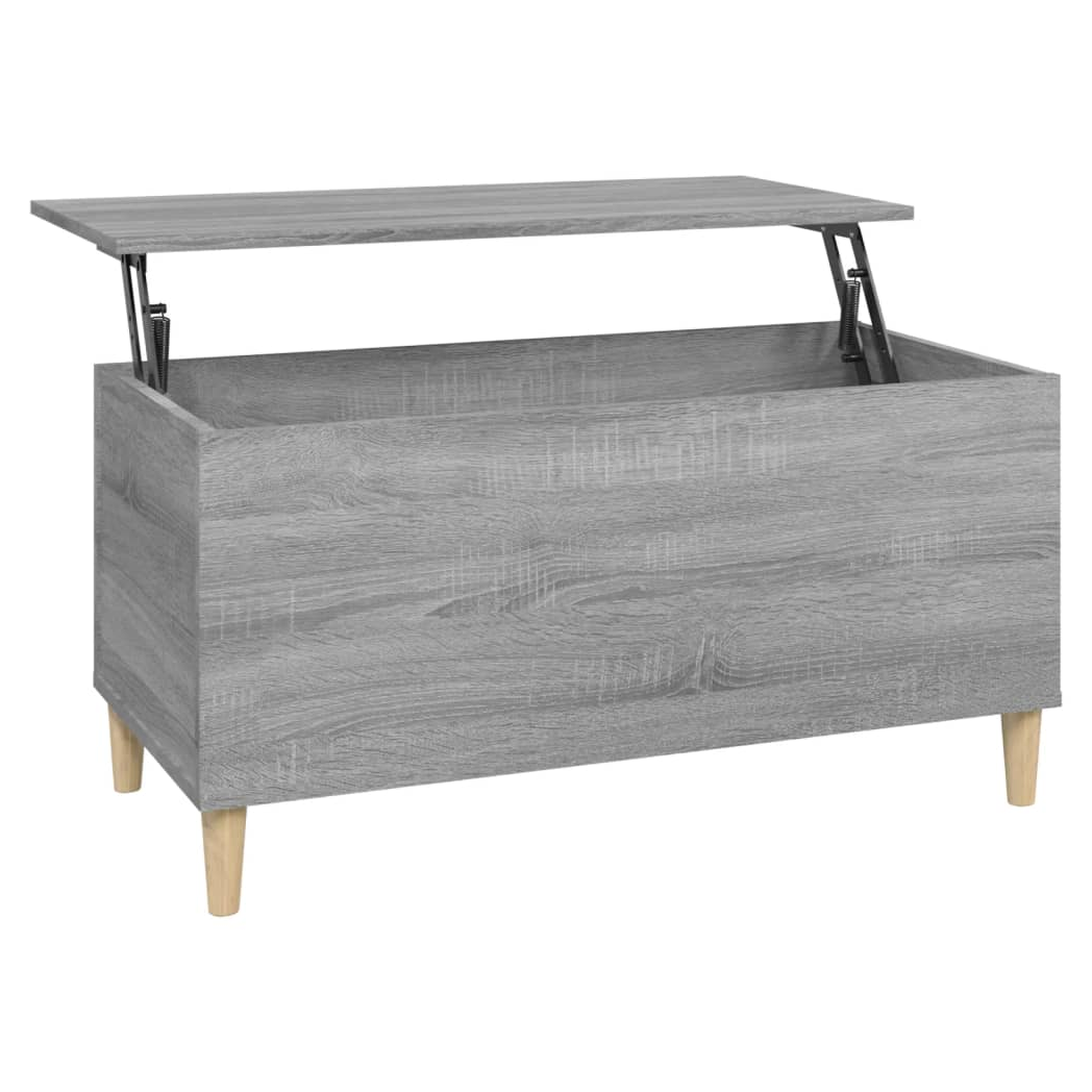 Coffee Table Grey Sonoma 90x44.5x45 cm Engineered Wood