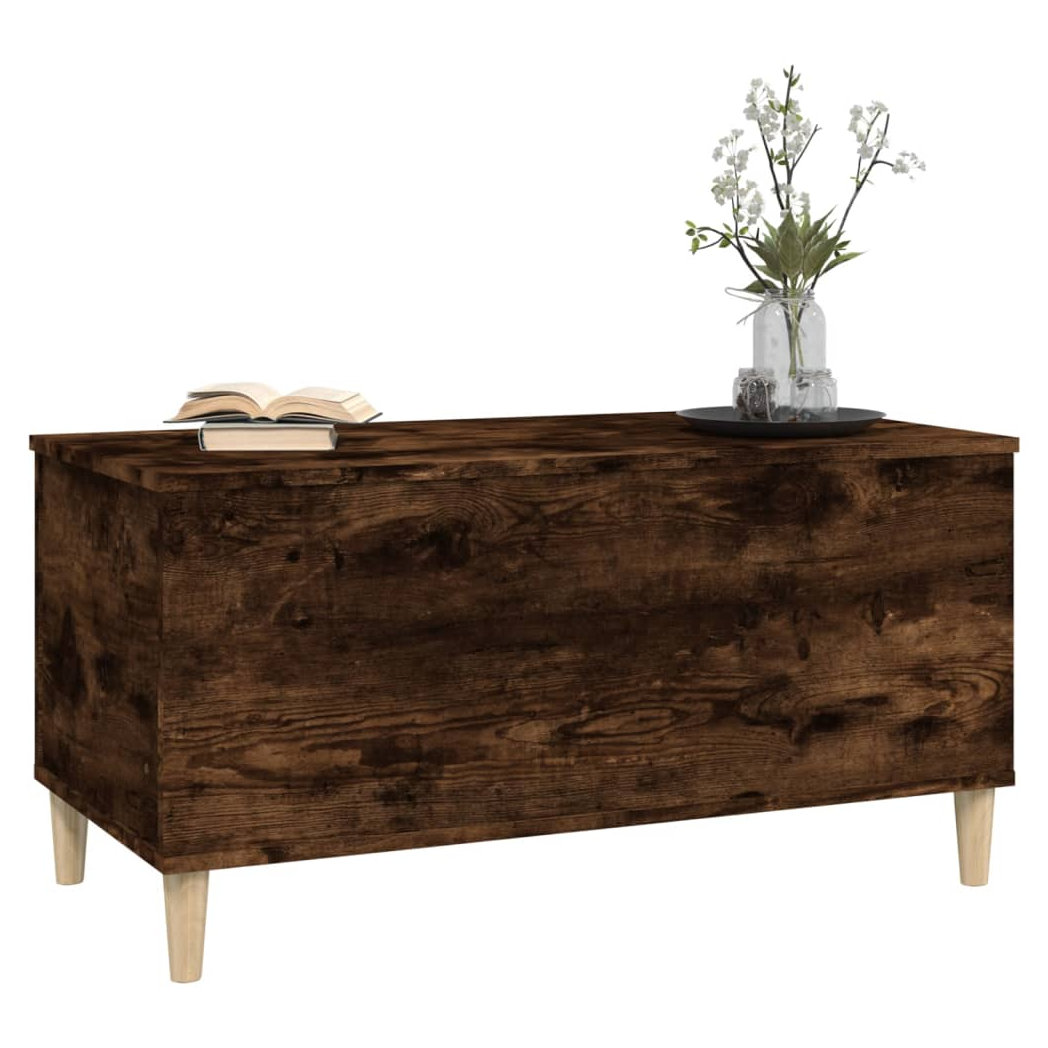 Coffee Table Smoked Oak 90x44.5x45 cm Engineered Wood