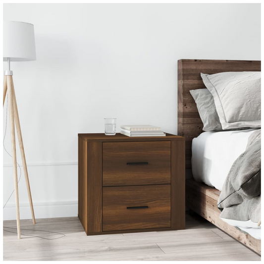 Bedside Cabinet Brown Oak 50x39x47 cm