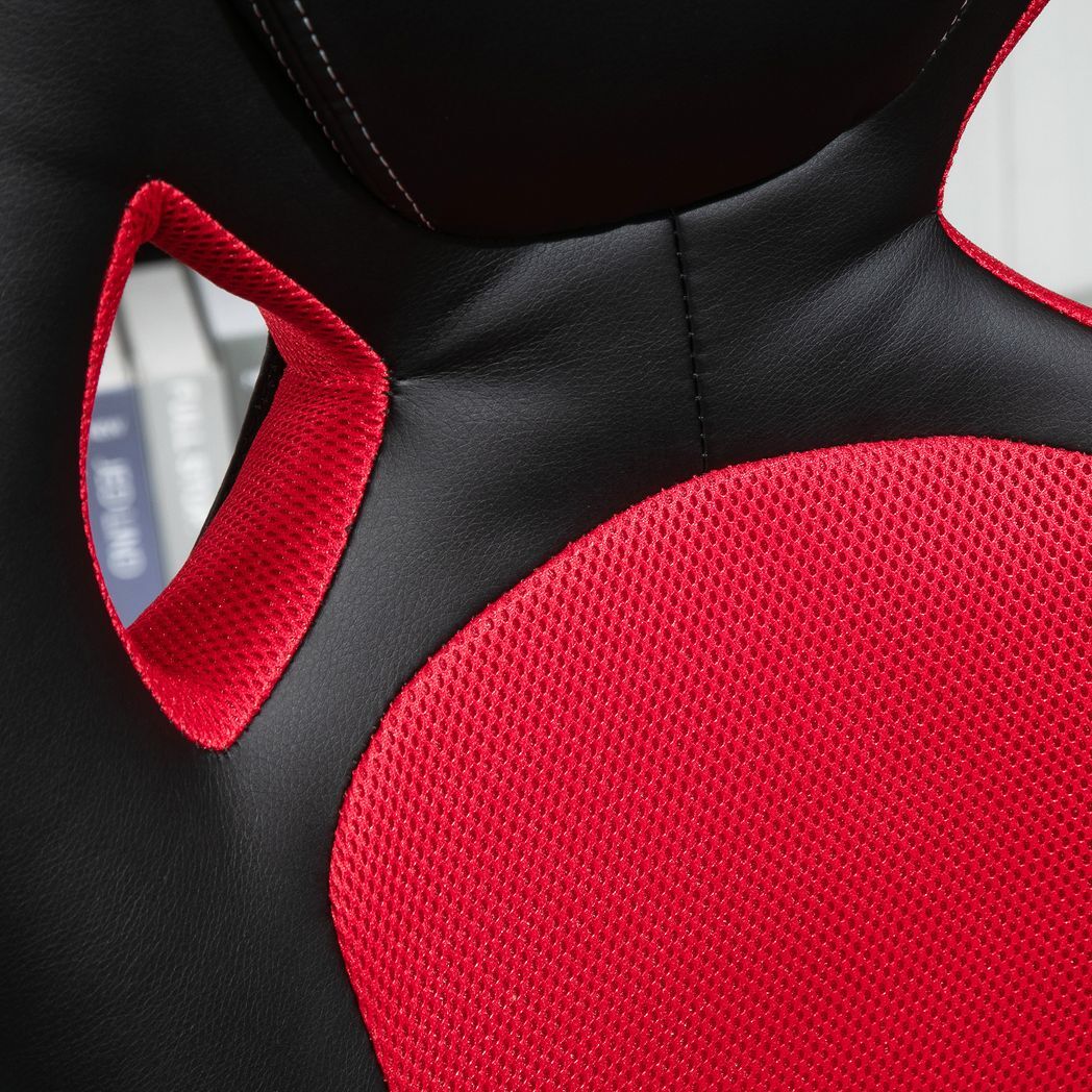 Executive Racing Swivel Gaming Office Chair PU Leather Computer Desk Chair Black