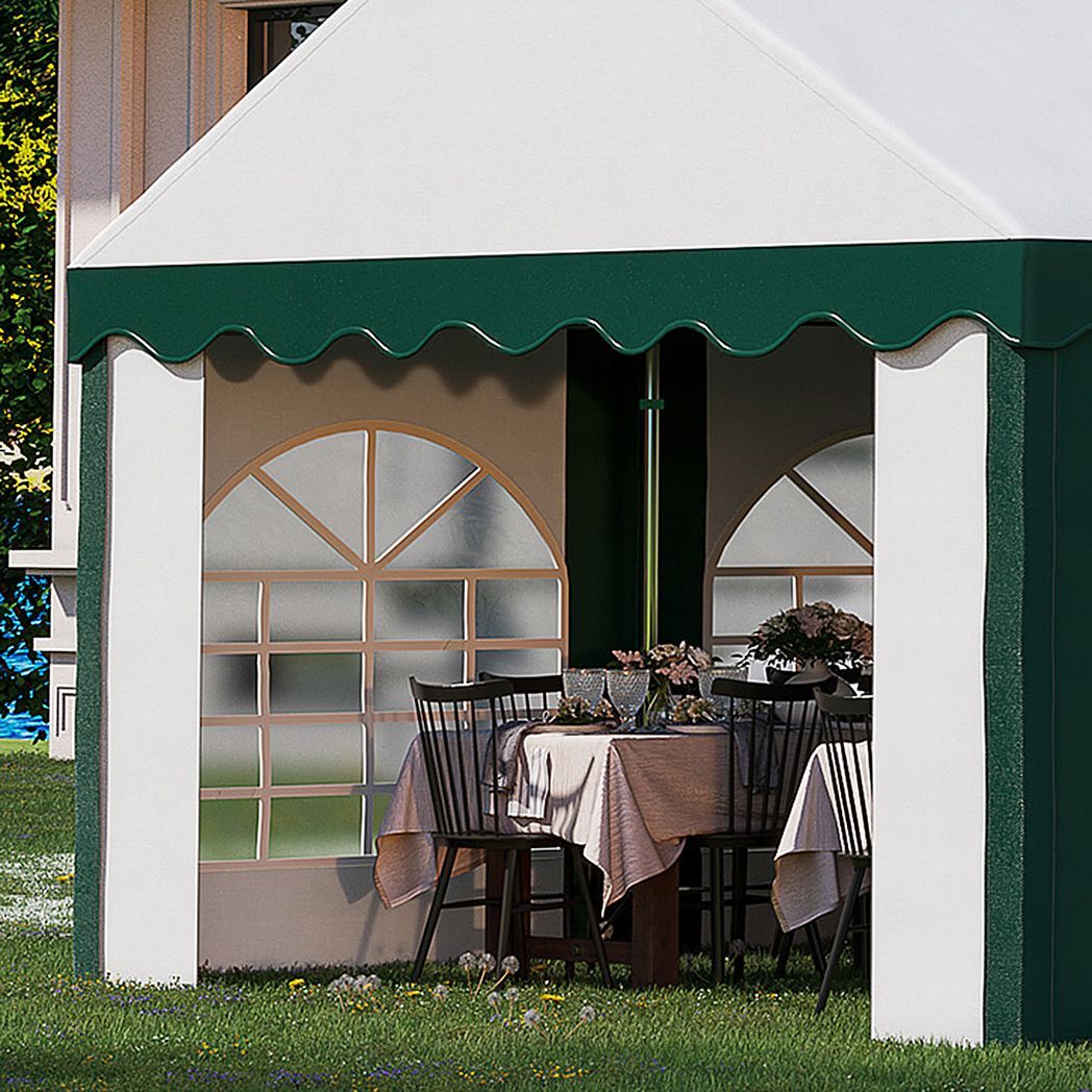 8 x 4m Marquee Gazebo, Party Tent with Double Doors for Wedding and Events