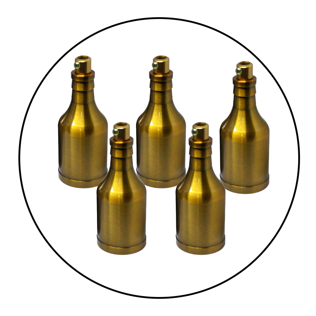5 Pack E27 Yellow Brass Vintage Industrial Lamp Light Bulb Holder Antique Retro Edison E27 Fitting~2954