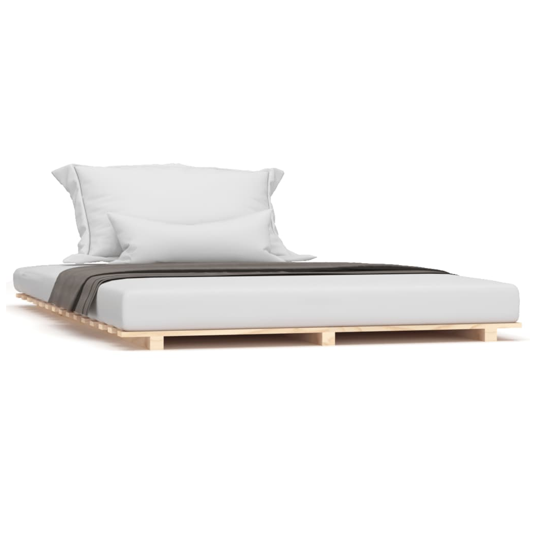 Bed Frame 140x200 cm Solid Wood Pine