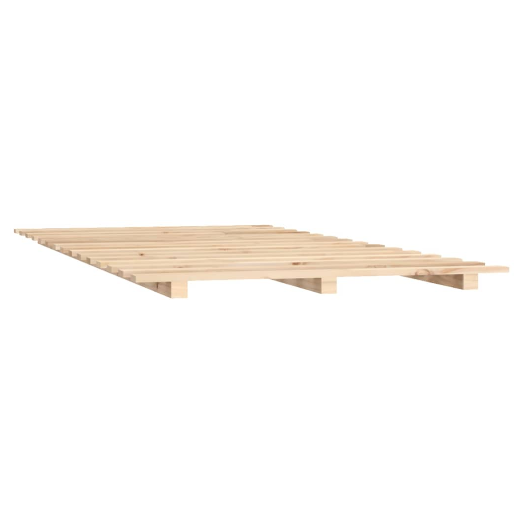 Bed Frame 140x200 cm Solid Wood Pine