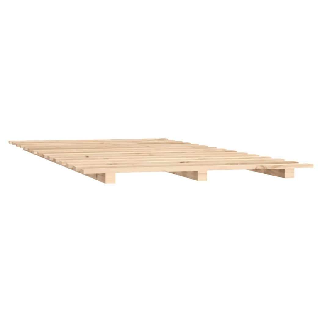Bed Frame 90x200 cm Solid Wood Pine