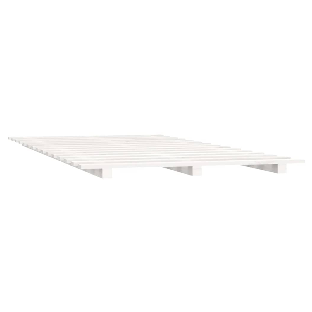 Bed Frame White 90x200 cm Solid Wood Pine