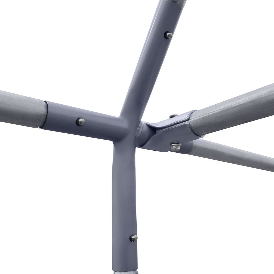 Chicken Run W/ Roof, Walk In Chicken Coop for 4-6 Chickens, Hen House