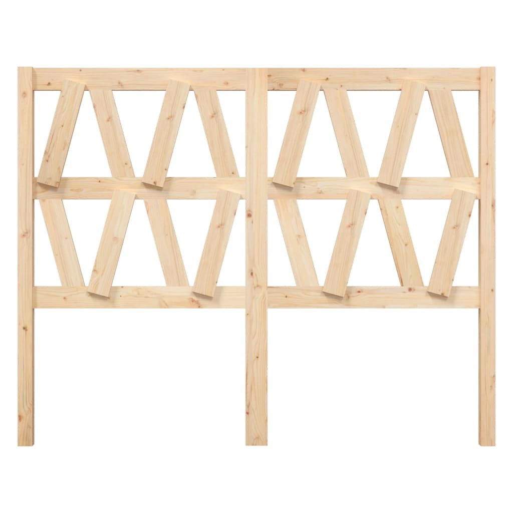 Bed Headboard 146x4x100 cm Solid Wood Pine