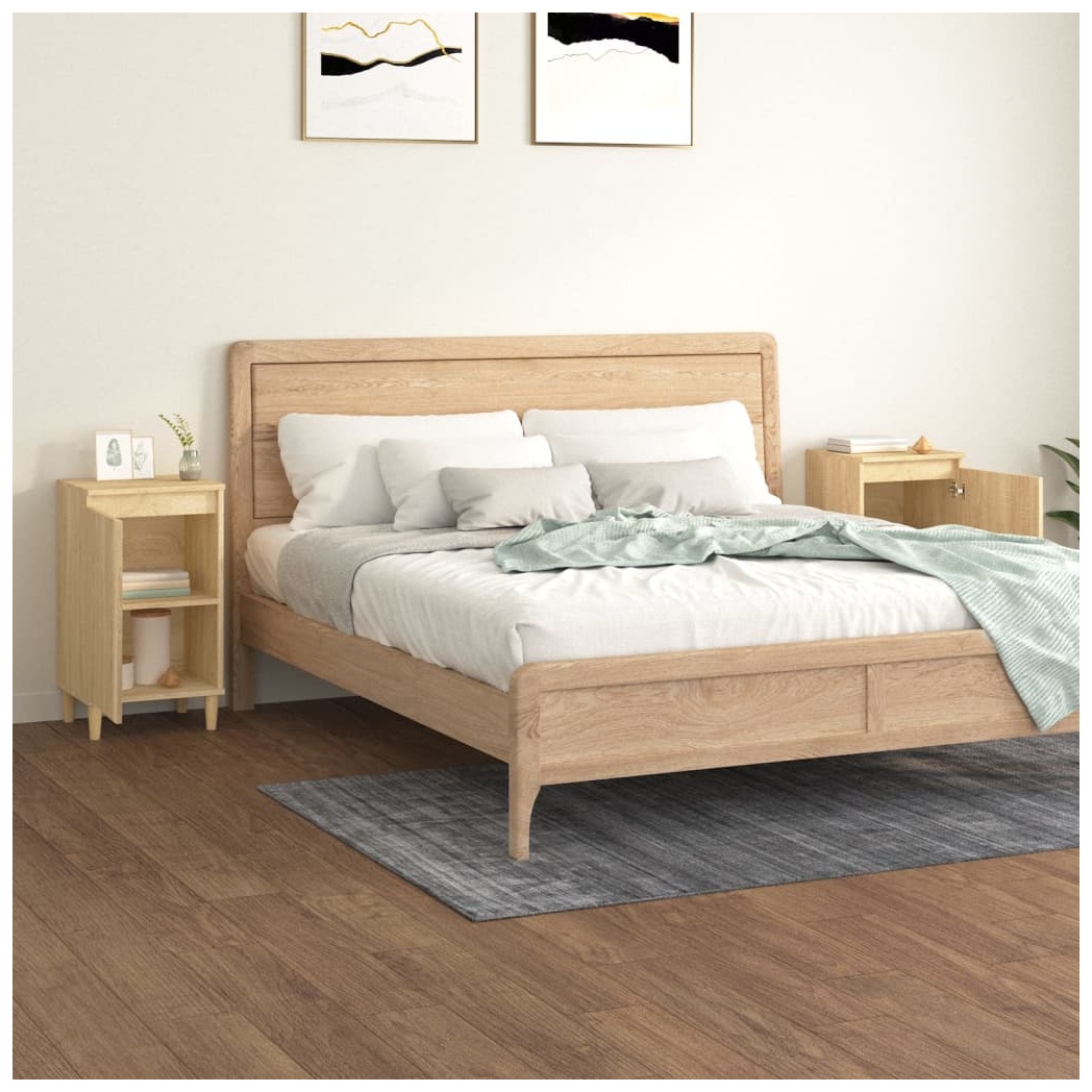Bedside Cabinets 2 pcs Sonoma Oak 40x35x70 cm Engineered Wood