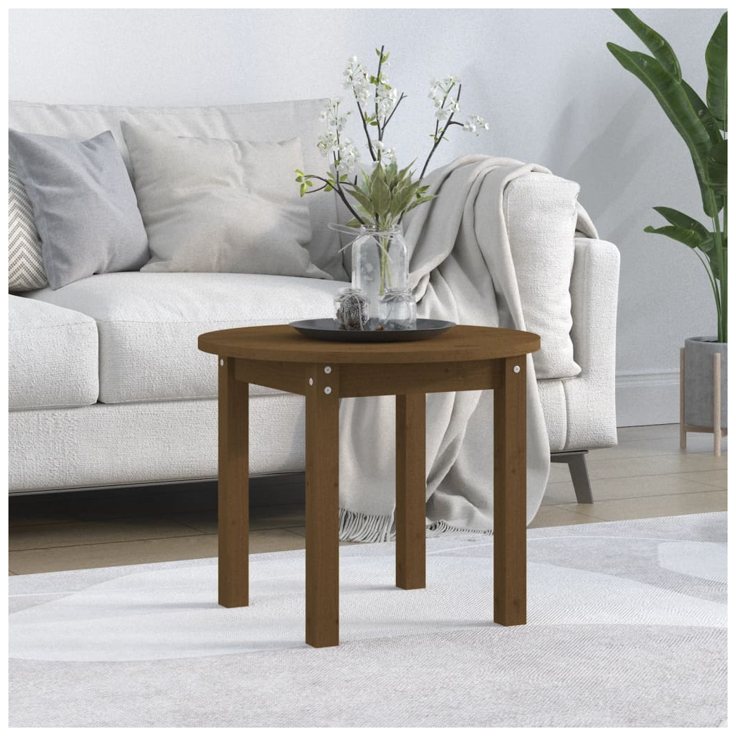 Coffee Table Honey Brown  55x45 cm Solid Wood Pine