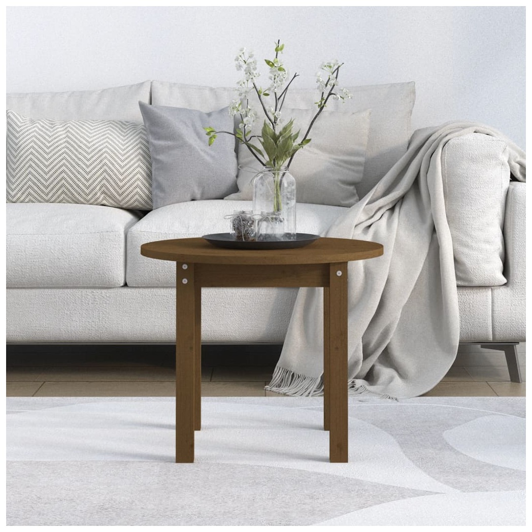 Coffee Table Honey Brown  55x45 cm Solid Wood Pine