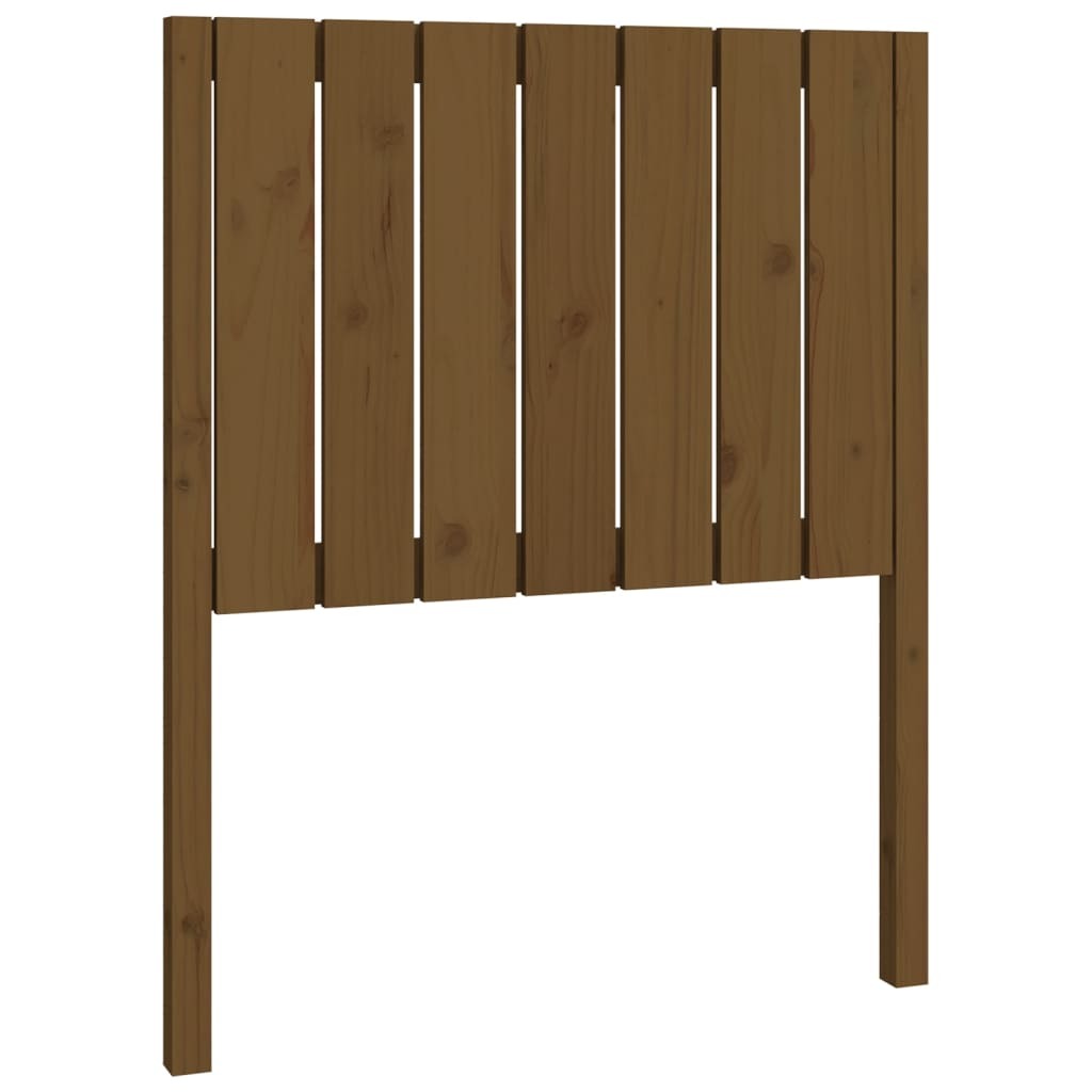 Bed Headboard Honey Brown 80.5x4x100 cm Solid Wood Pine