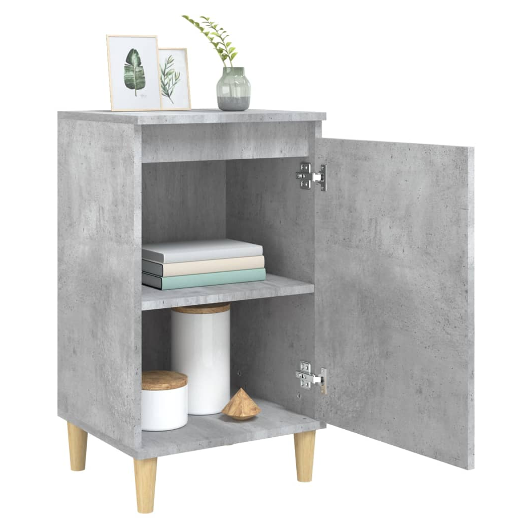 Bedside Cabinets 2 pcs Concrete Grey 40x35x70 cm Engineered Wood