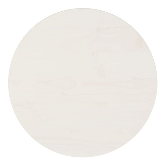 Table Top White 40x2.5 cm Solid Wood Pine