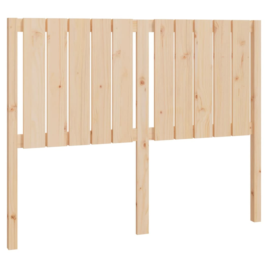 Bed Headboard 125.5x4x100 cm Solid Wood Pine