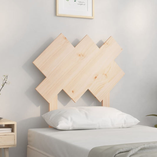Bed Headboard 72.5x3x81 cm Solid Wood Pine