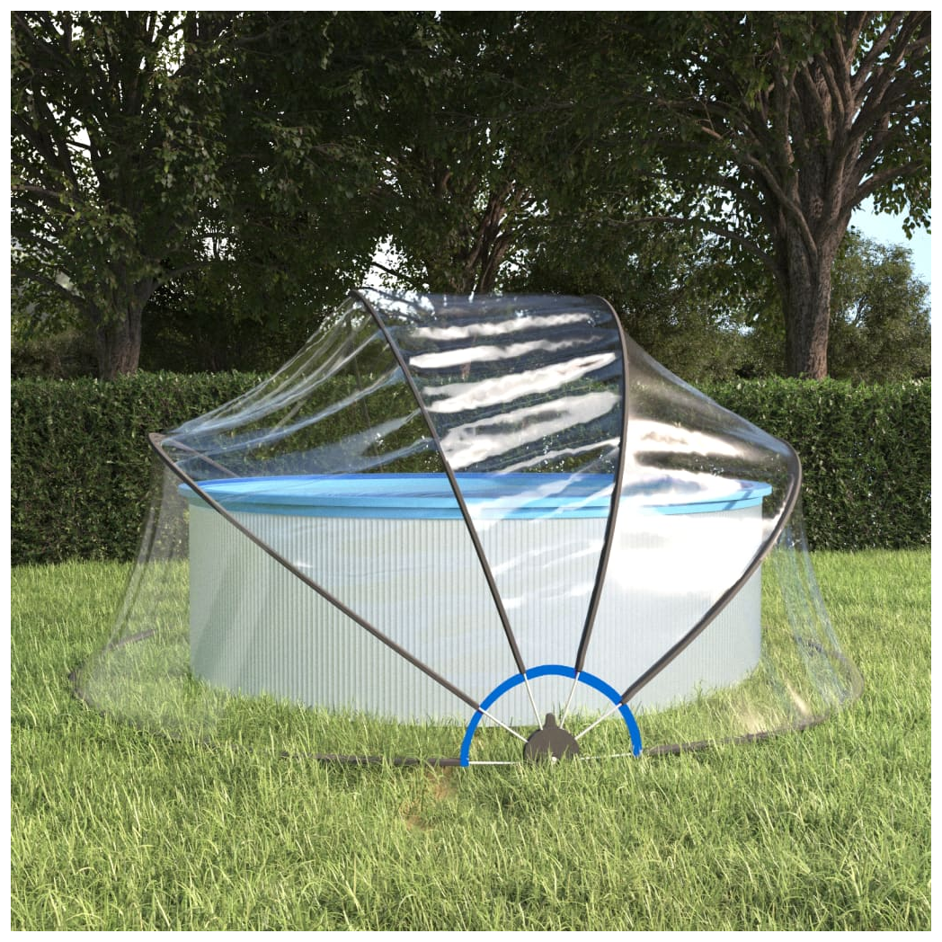 Pool Dome Round 315x158 cm PVC