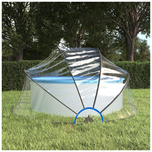 Pool Dome Round 315x158 cm PVC