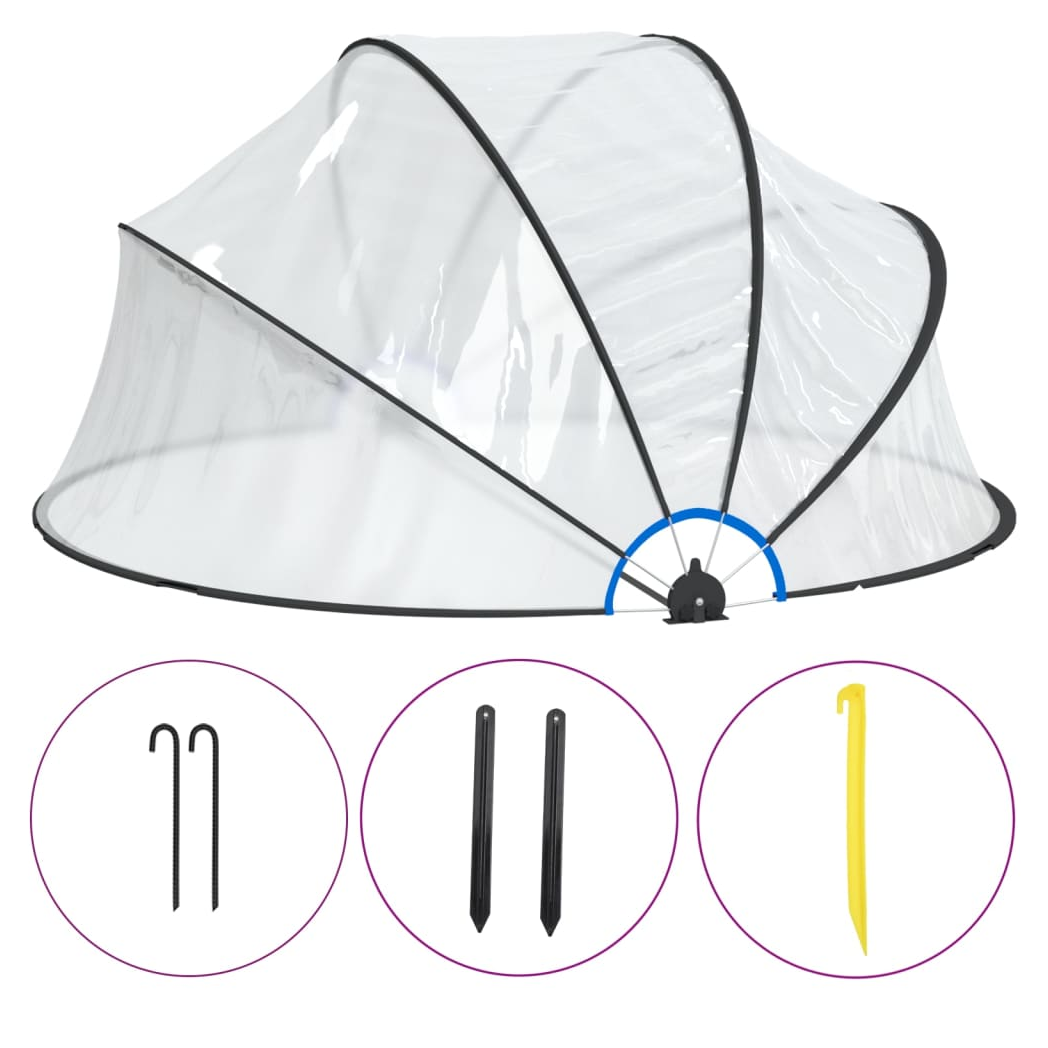 Pool Dome Round 315x158 cm PVC