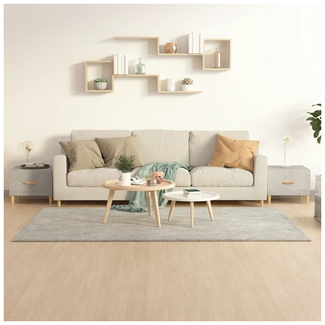 Coffee Tables 2 pcs Concrete Grey 50x50x40 cm Engineered Wood