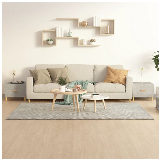 Coffee Tables 2 pcs Concrete Grey 50x50x40 cm Engineered Wood