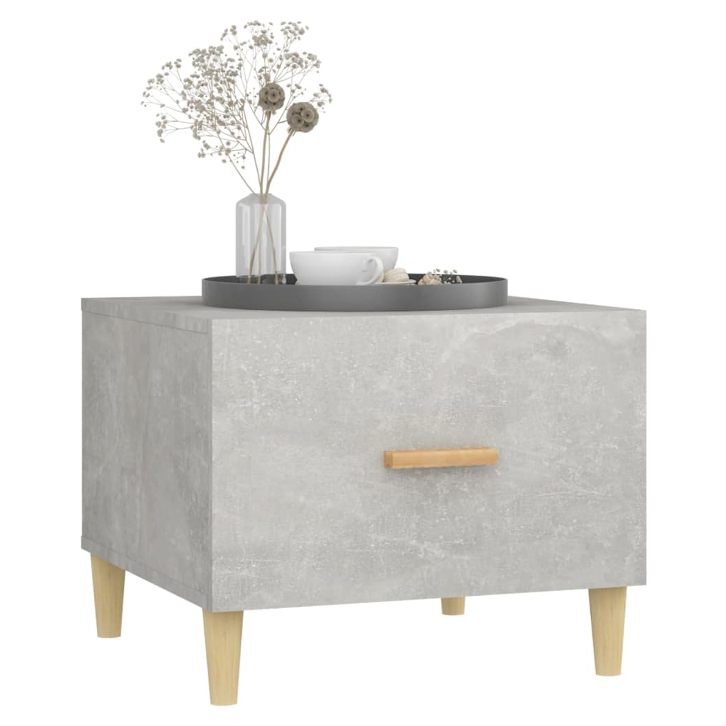 Coffee Tables 2 pcs Concrete Grey 50x50x40 cm Engineered Wood