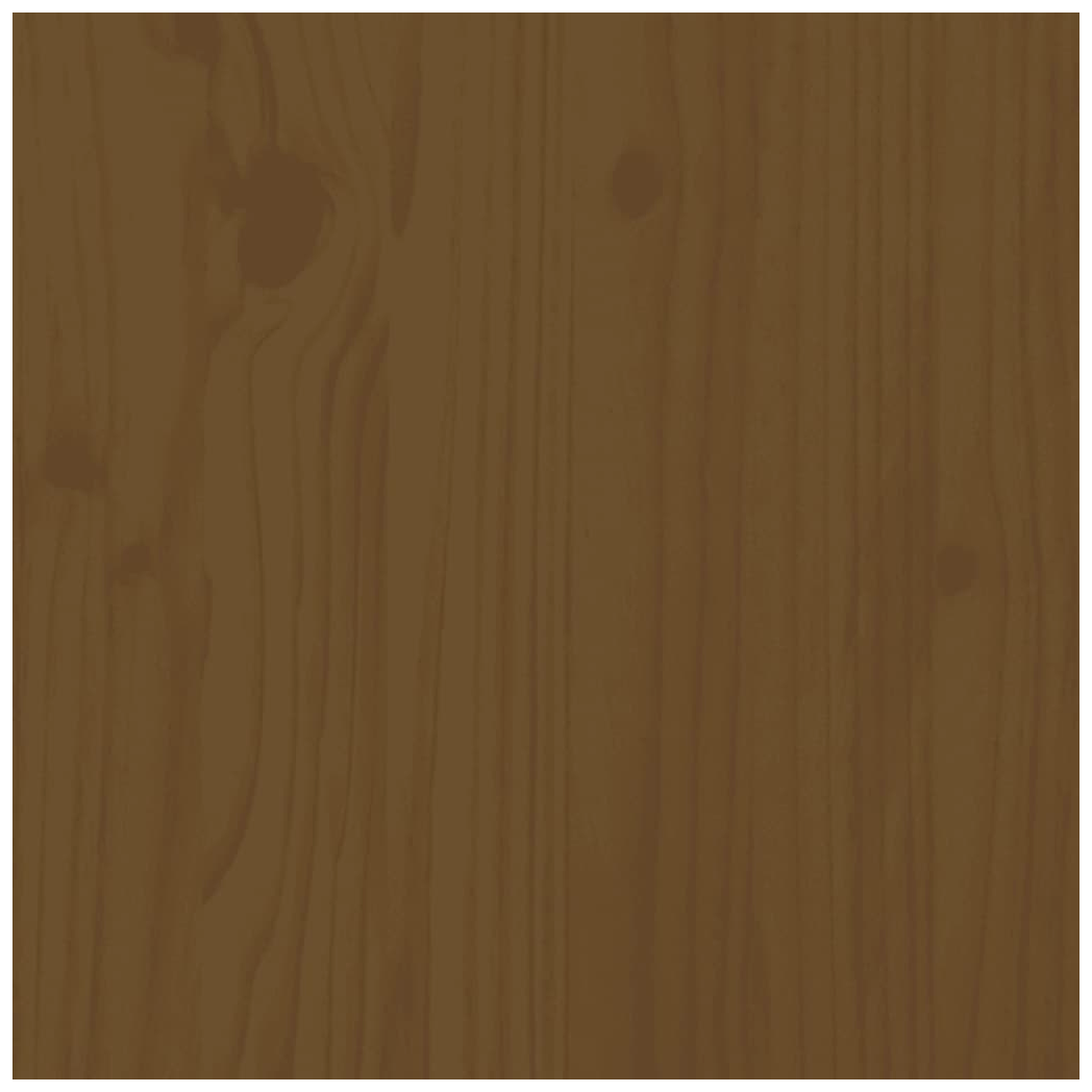 Bed Headboard Honey Brown 185.5x4x100 cm Solid Wood Pine
