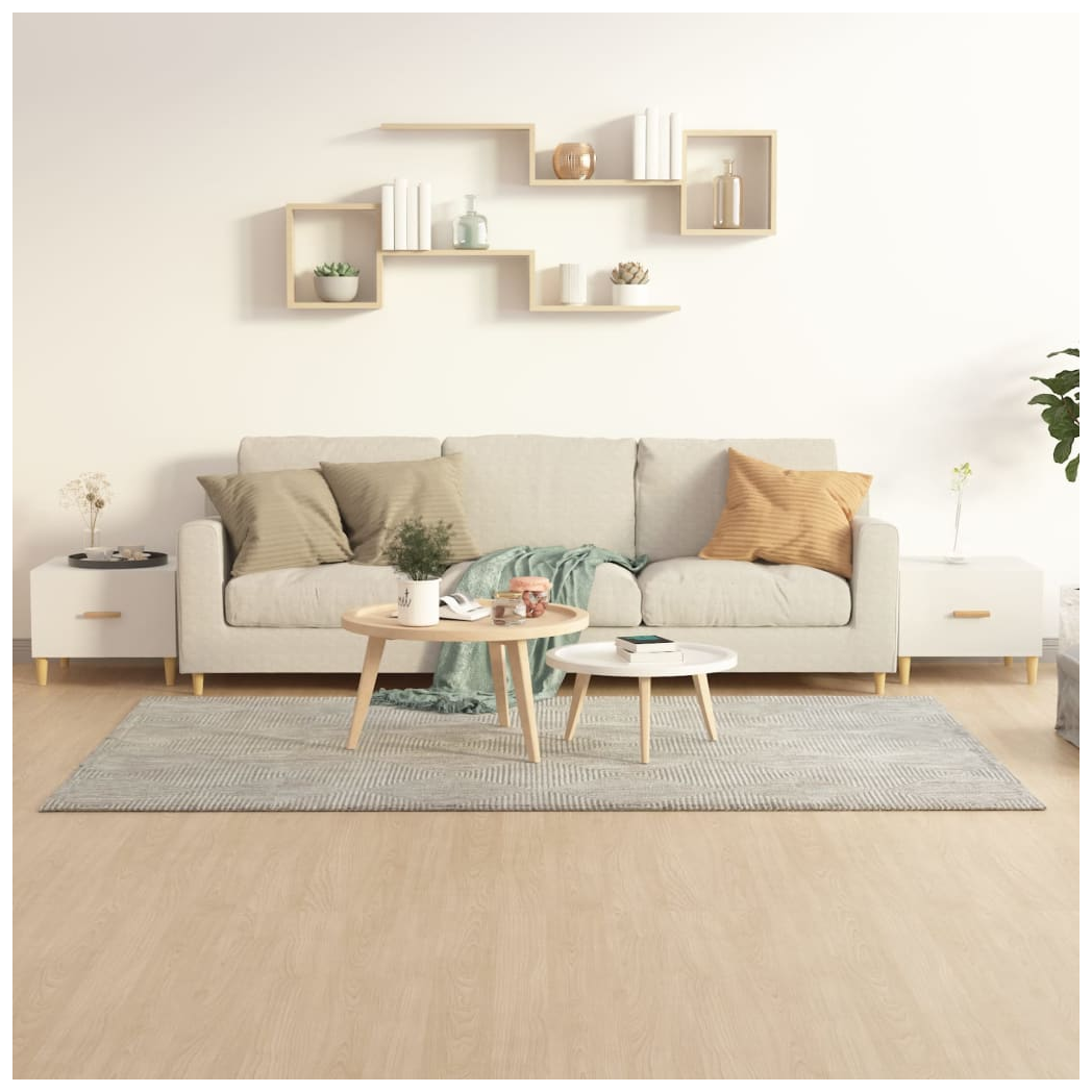 Coffee Tables 2 pcs High Gloss White 50x50x40 cm Engineered Wood