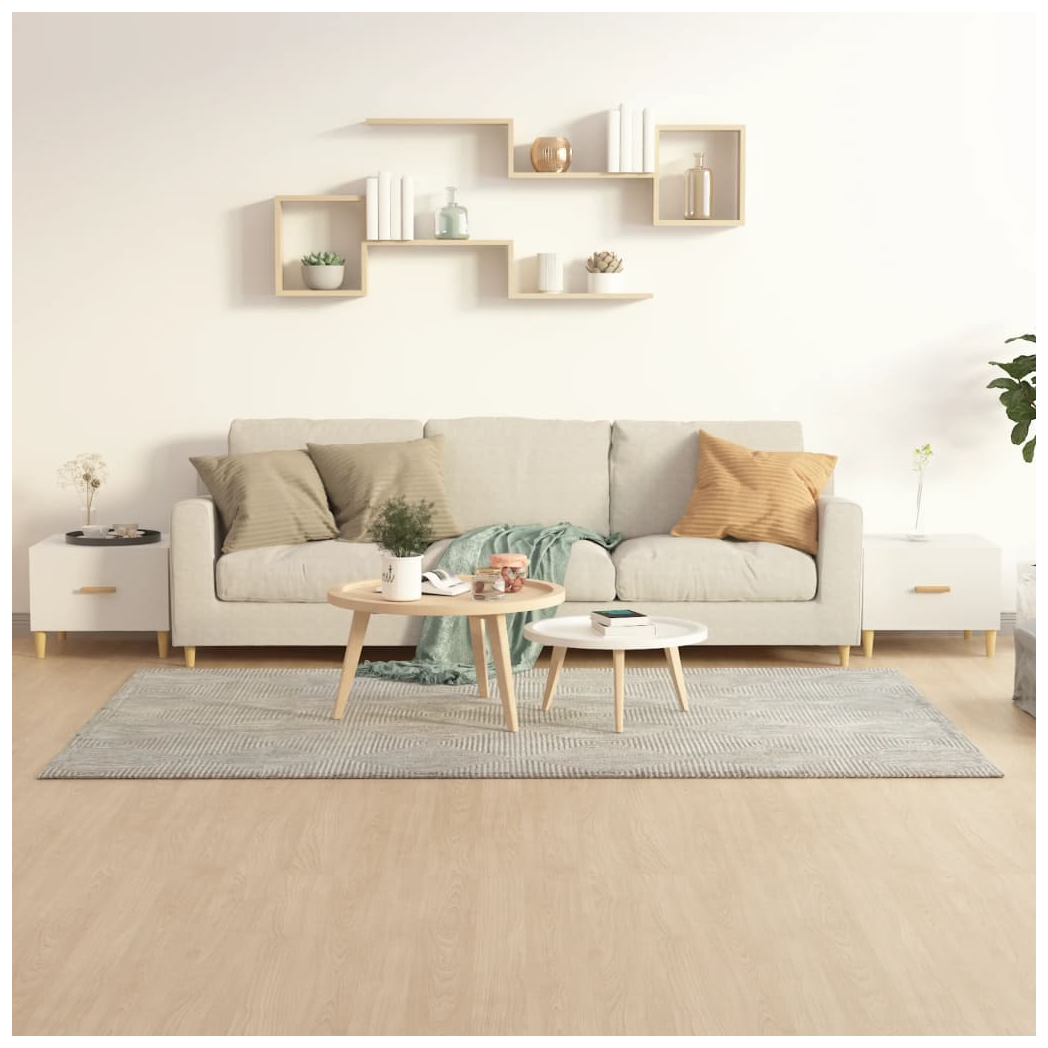 Coffee Tables 2 pcs High Gloss White 50x50x40 cm Engineered Wood