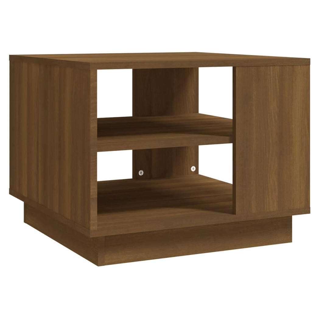 Coffee Table Brown Oak 55x55x43 cm Engineered Wood