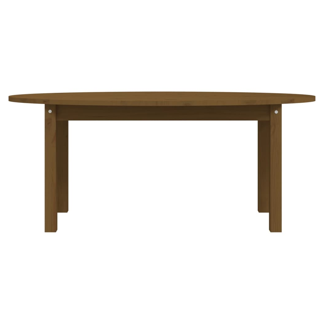 Coffee Table Honey Brown 110x55x45 cm Solid Wood Pine