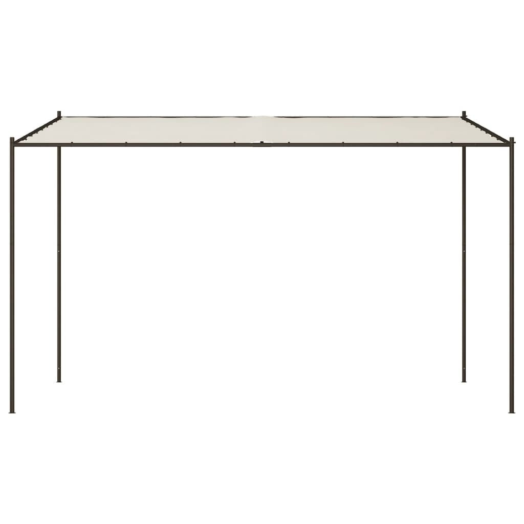 Gazebo White 4x4 m 180 g/m Fabric and Steel