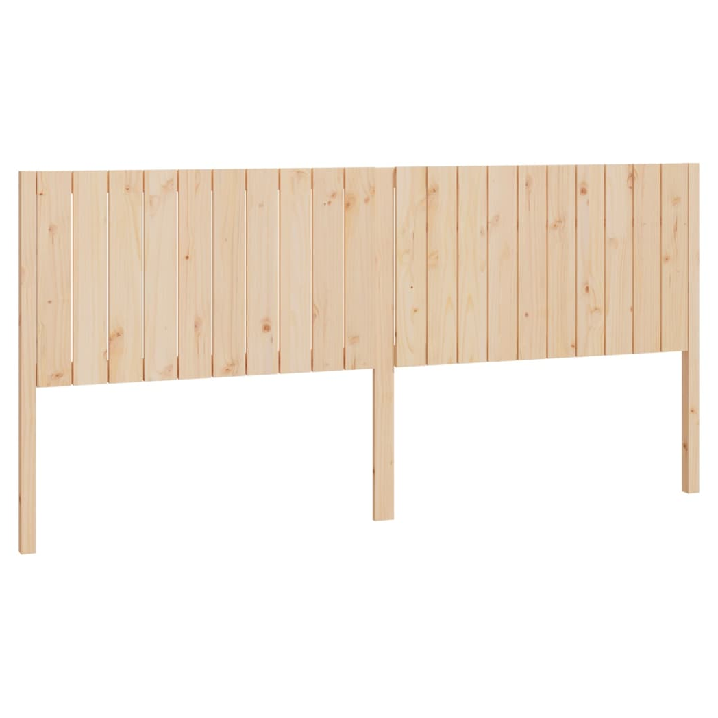 Bed Headboard 205.5x4x100 cm Solid Wood Pine
