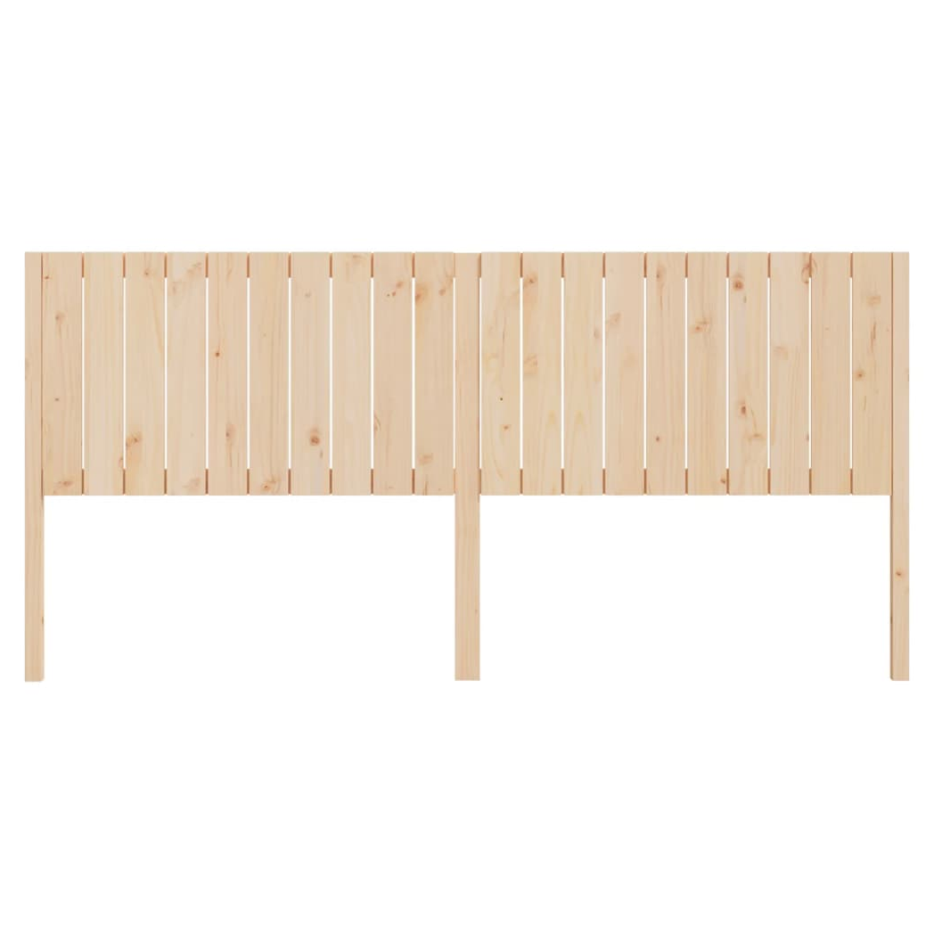 Bed Headboard 205.5x4x100 cm Solid Wood Pine