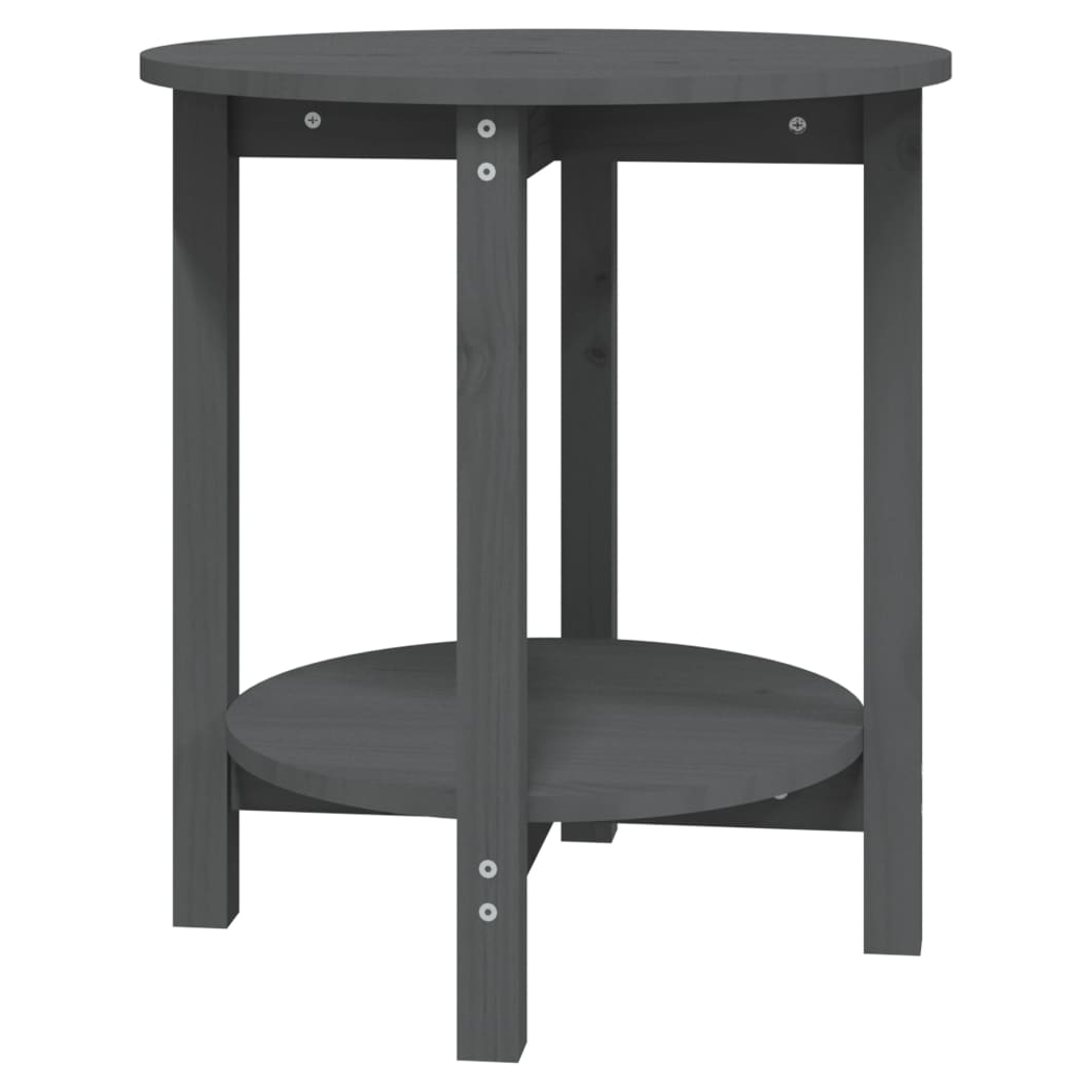 Coffee Table Grey  55x60 cm Solid Wood Pine