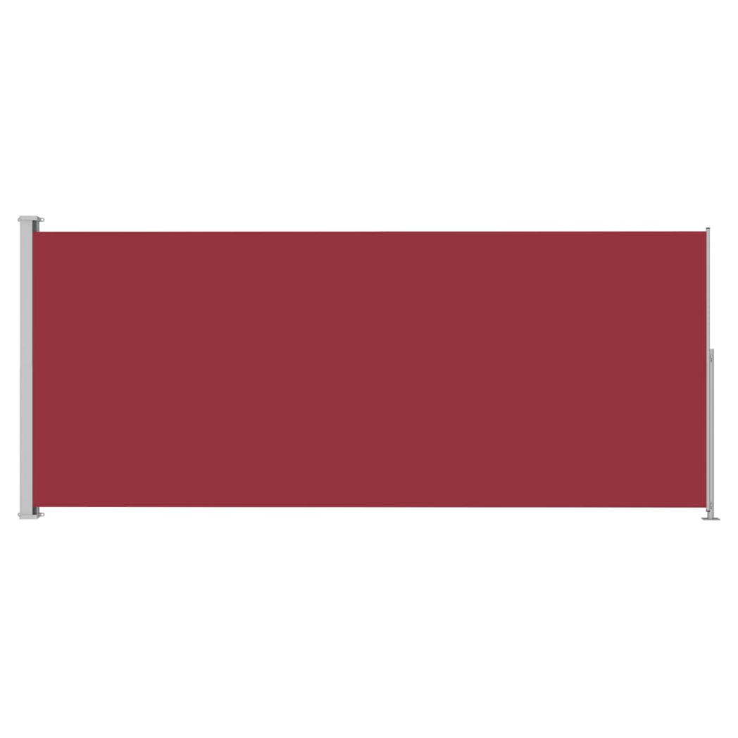 Patio Retractable Side Awning 180x500 cm Red