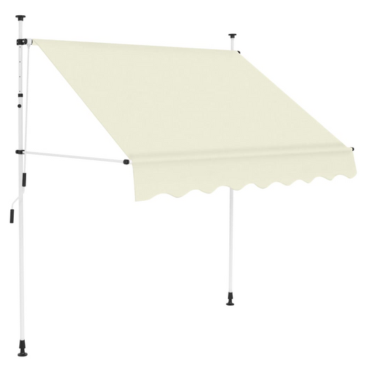 Manual Retractable Awning 150 cm Cream