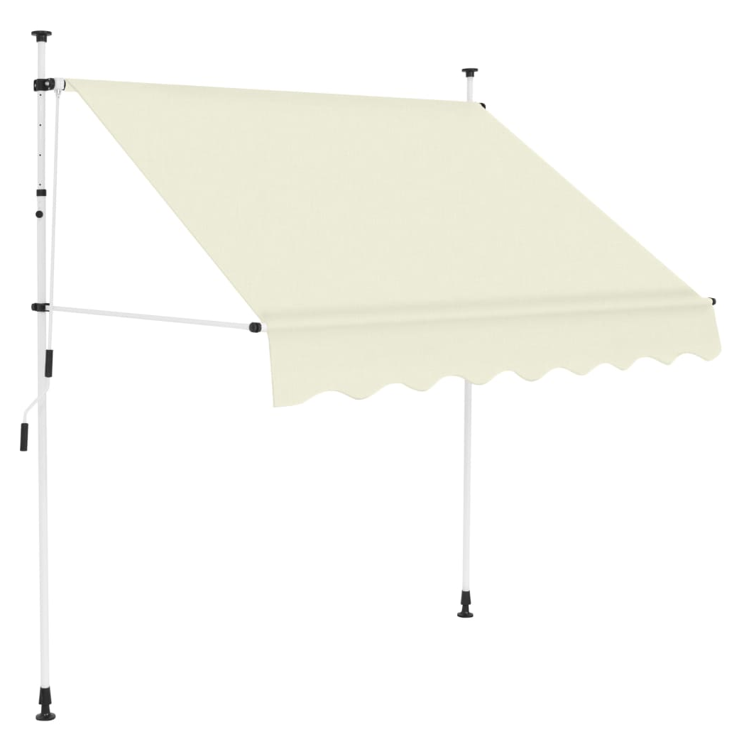 Manual Retractable Awning 150 cm Cream