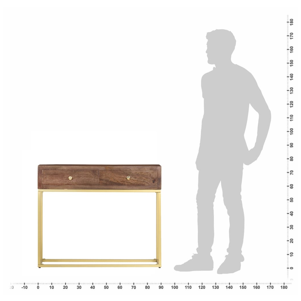 Console Table 90x30x75 cm Solid Mango Wood