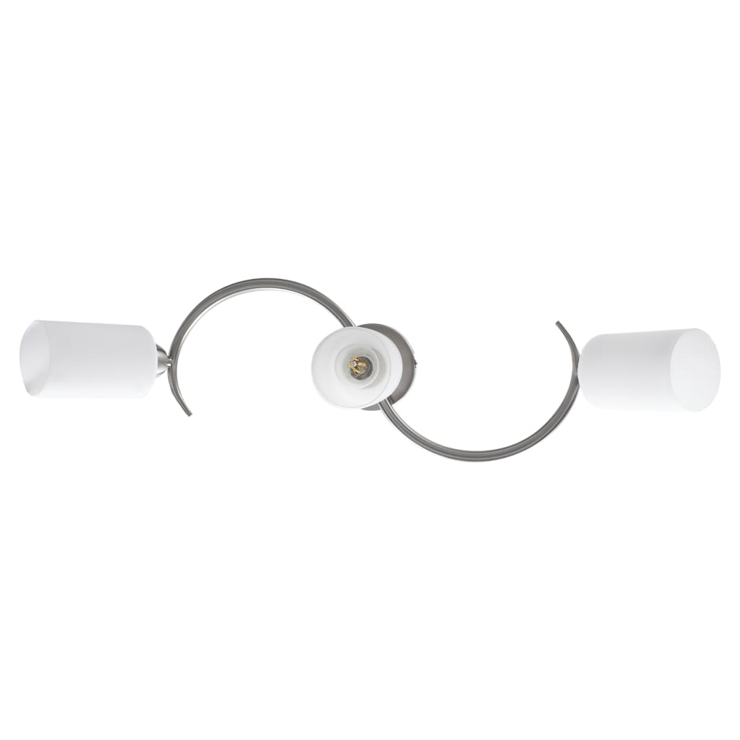 Ceiling Lamp with Ceramic Shades for 3 E14 Bulbs White Cone