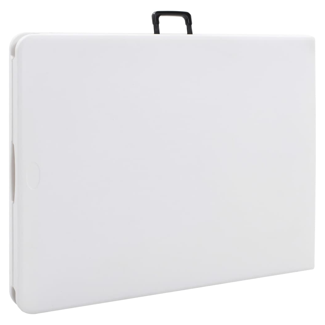 Folding Garden Table White 180x72x72 cm HDPE