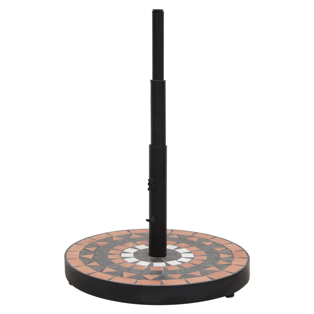 Parasol Base Terracotta and White Round 12 kg