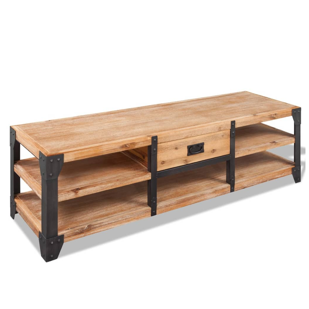 Three Piece Living Room Furniture Set Solid Acacia Wood