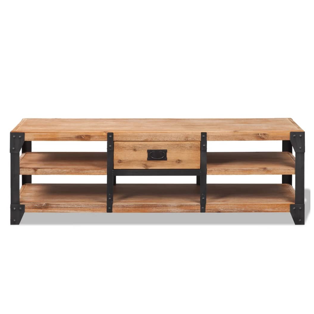 Three Piece Living Room Furniture Set Solid Acacia Wood