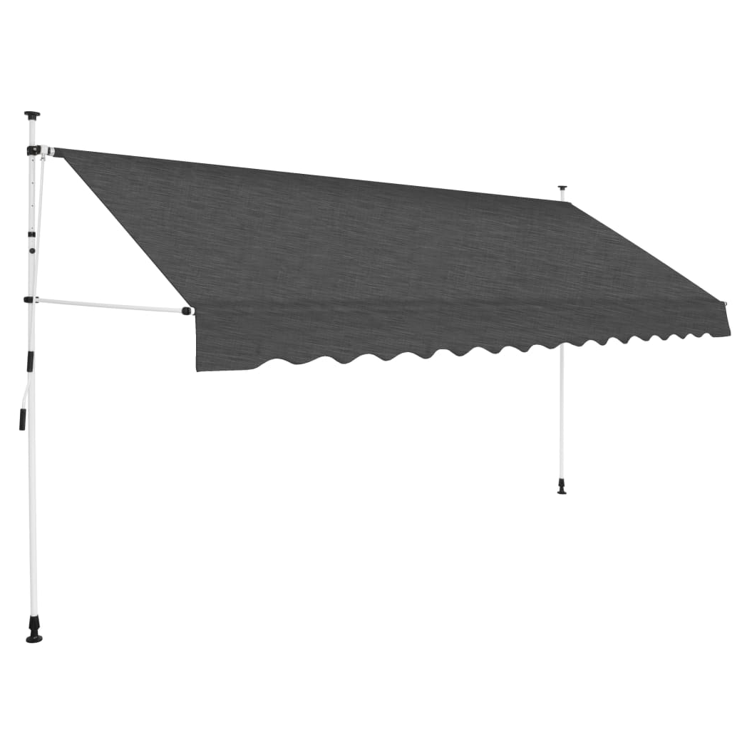 Manual Retractable Awning 400 cm Anthracite